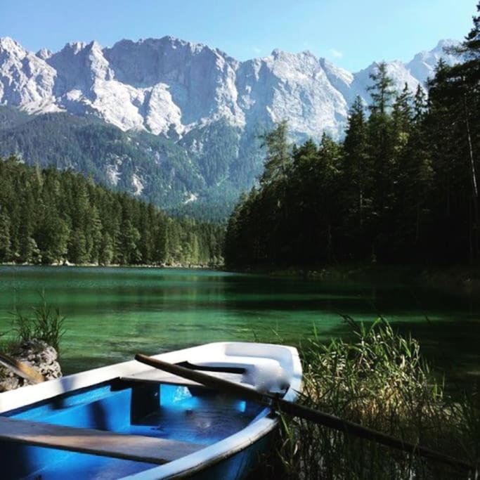 Chalet S - 5 Sterne Luxus Ferienhaus Direkt Am Eibsee Und Zugspitze Grainau Dış mekan fotoğraf